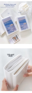Frosted translucent 5-inch 40-pocket and 6-inch 120-pocket photo albums comparison