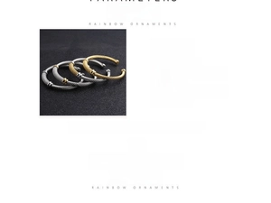 Detailed specs of stainless steel wire bracelets in gold, silver, and two-tone finishes