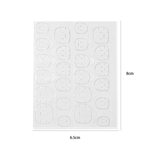 Patchs adhésifs double face puissants et étanches pour faux ongles, taille 8x6,5cm
