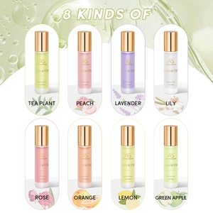 Set de 8 aceites perfumados de 10ml para cutículas con extractos de frutas y flores