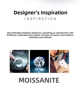 Detailed close-up showing moissanite pendant testing process and high clarity gemstone texture