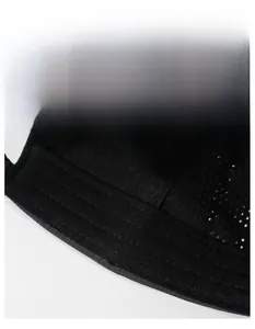 Detail of the widened sweatband and breathable mesh fabric on this mens summer cap
