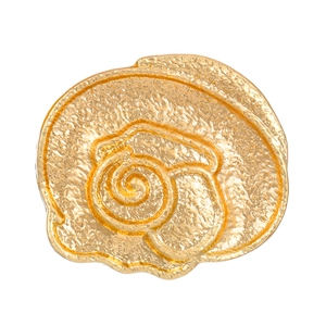 Exaggerated punk golden open ring with irregular geometric hollow texture for women