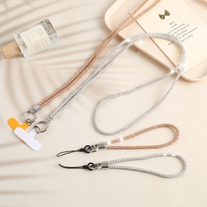 Rhinestone Phone Lanyard Crossbody Chain And Wrist Strap Sparkling Fashion Bag Charm Keychain Accessory