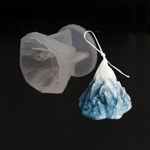 3D iceberg silicone mold for mountain shaped mousse cakes and DIY scented candles