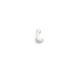 Polished stainless steel letter T charm pendant for DIY necklace on white background