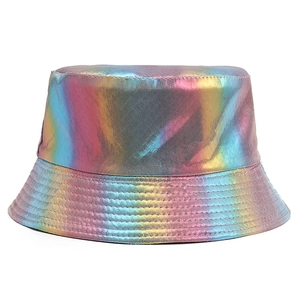 Bob holographique arc-en-ciel avec dégradé métallique pour la mode extérieure et la protection