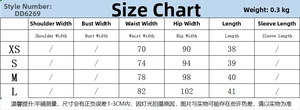 Detailed size chart for women cargo skirt pants with waist and hip measurements
