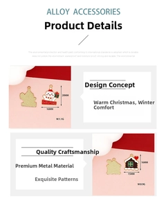 Detailed view of enamel snowman and gingerbread house alloy charms for DIY jewelry making