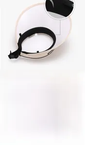 Detail view of large brim sun hat with adjustable windbreak rope and breathable interior