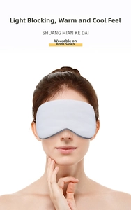 Close-up of a dual-sided breathable silk sleep mask for blackout shading and eye comfort