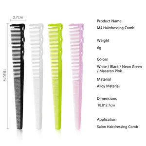 Master Lee M4 professional salon hair combs set in four colors for precision cutting