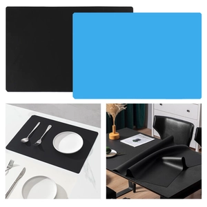 Silicone Table Mat Extra Large Heat Resistant Non Slip Waterproof Multipurpose Baking Table Protector Solid Color