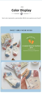 Detail of pastel cotton ankle socks with heart patterns and elastic ruffled cuffs