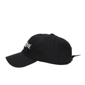 Outdoor cotton baseball cap in black with 1993 embroidery on white background
