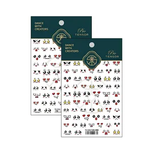 5D embossed cartoon facial expression nail stickers with TS-2330 and TS-2331 designs