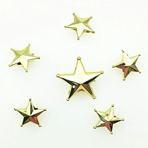 Christmas Tree Topper Star Ornaments Electroplated Plastic Gold Silver For Holiday Decoration Festive Style