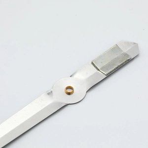 Luminous copper clock hands with brass bushing and precision metallic finish