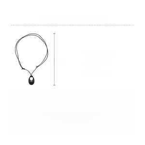 Spécifications détaillées de taille et matériau pour le collier pendentif ovale