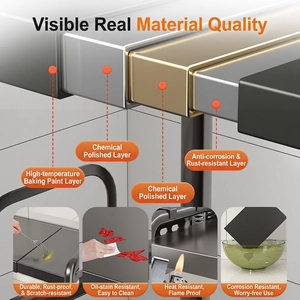 Expandable microwave rack with durable 4-layer anti-rust stainless steel coating