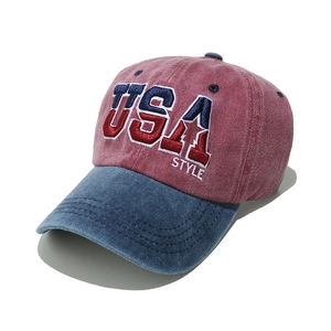 Cappellino da baseball vintage lavato con ricamo USA STYLE per uomo e donna sportivo