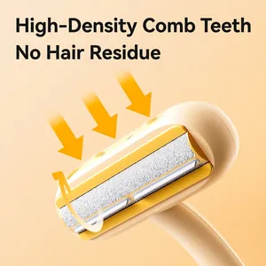 Dinosaur Shape Pet Hair Remover Dual Directional Static Adsorption Lint Brush Portable Fur Cleaning Tool For Furniture