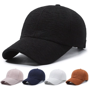 Baseball Cap Crinkled Fabric Wrinkled Texture Sun Protection Breathable Outdoor Casual Street Style Adjustable For Men Women