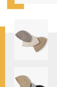 Detailed knit texture and color options of warm winter bucket hats for women