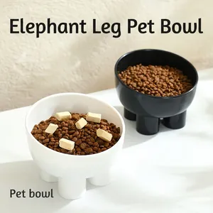 Bol Pour Animaux PP Plastique Surélevé Incliné 15 Degrés Protection Cou Anti-Débordement Empilable Chats Petits Chiens