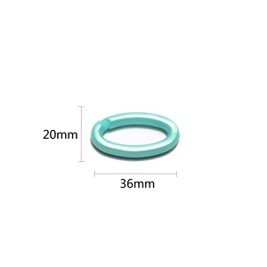 Mint green oval acrylic eyeglass chain link connector sized 36mm by 20mm for eyewear