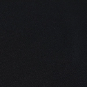 Close-up of black satin mini dress showing detailed twill weave and smooth fabric texture