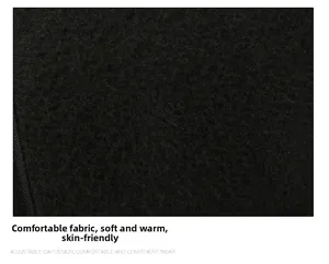 Close-up of soft black fleece lining for winter baseball cap with adjustable design
