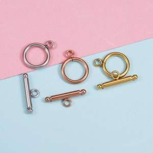 Chiusura A T In Acciaio Inossidabile 304 Connettore OT Per Creazione Di Gioielli Collane Bracciali Forniture Artigianali Lucide