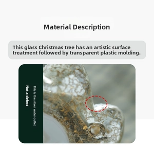 Macro shot of silver textured glass Christmas tree showing the artisan silver-plating detail