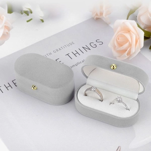 Jewelry Gift Box Case Packaging For Ring Necklace Bracelet Velvet Kraft Paper Floating Display Storage Bag
