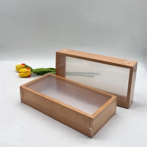Minimalist wooden hollow shadow box frames for dried flowers and specimen display