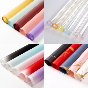 Waterproof Flower Wrapping Paper BOPP Plastic Film Marble English Newspaper Print Floral Bouquet Gift Packaging Decor