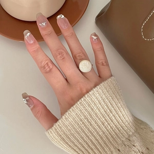 French vintage 925 silver shell cameo ring with gold plating shown on model