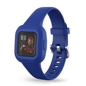 Blaues Silikon-Ersatzarmband für Garmin vivofit jr3 mit klarem digitalem Display