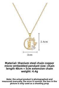 Detailansicht der St. Judas Medaille Halskette mit Schmetterling und Herz Zirkon