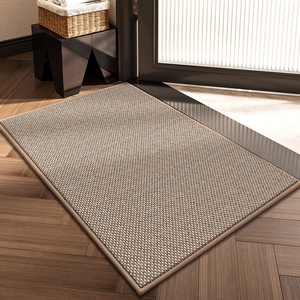 Absorbent Non-Slip Floor Mat Polyester Woven Texture For Kitchen Bathroom Entryway Indoor Rug Machine Washable Easy Care
