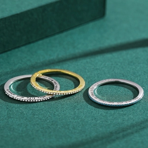 Minimalist s925 silver rings with engraved soulmate quote and blue enamel stone inlay
