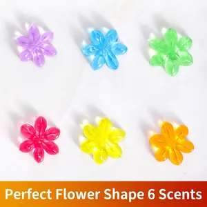 Toilet Cleaning Gel Flower Shape Syringe Applicator Deodorant Fresh Fragrance Bathroom Bowl Cleaner Stain Remover