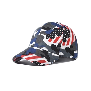 Casquette De Baseball Camouflage Drapeau Américain Ajustable Patriotique Stars And Stripes Chapeau De Sport Extérieur Unisexe