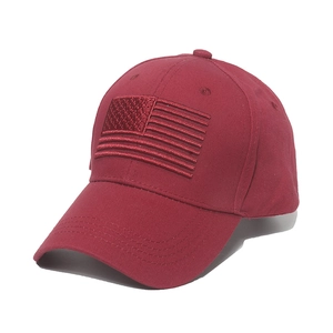 USA Flag Embroidery Cotton Baseball Cap Adjustable Sun Protection Curved Brim Outdoor Hip Hop Hat For Men And Women
