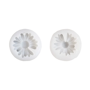 Daisy flower silicone mold set for DIY handmade candles, soap, and plaster crafts