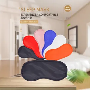 Polyester blackout sleep eye masks in multiple colors for travel and comfortable rest