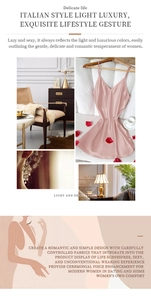 Détail de la nuisette rose en soie avec fines bretelles et texture satinée lisse