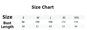 Detailed size guide table for women fringe cardigan showing bust and length measurements