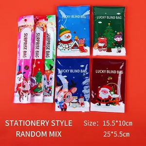 Christmas stationery gift set featuring assorted holiday blind bags in various sizes